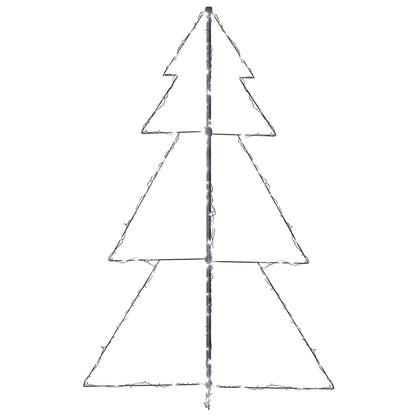 vidaXL Christmas Cone Tree | Cold white | Metal | 98 x 150 cm 6