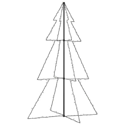 vidaXL Christmas Cone Tree | Warm white | Metal | Large | Decorative Inlays 5