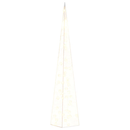 vidaXL Light Cone | Warm White | Acrylic | 90 cm tall | Decorative Inlays 2
