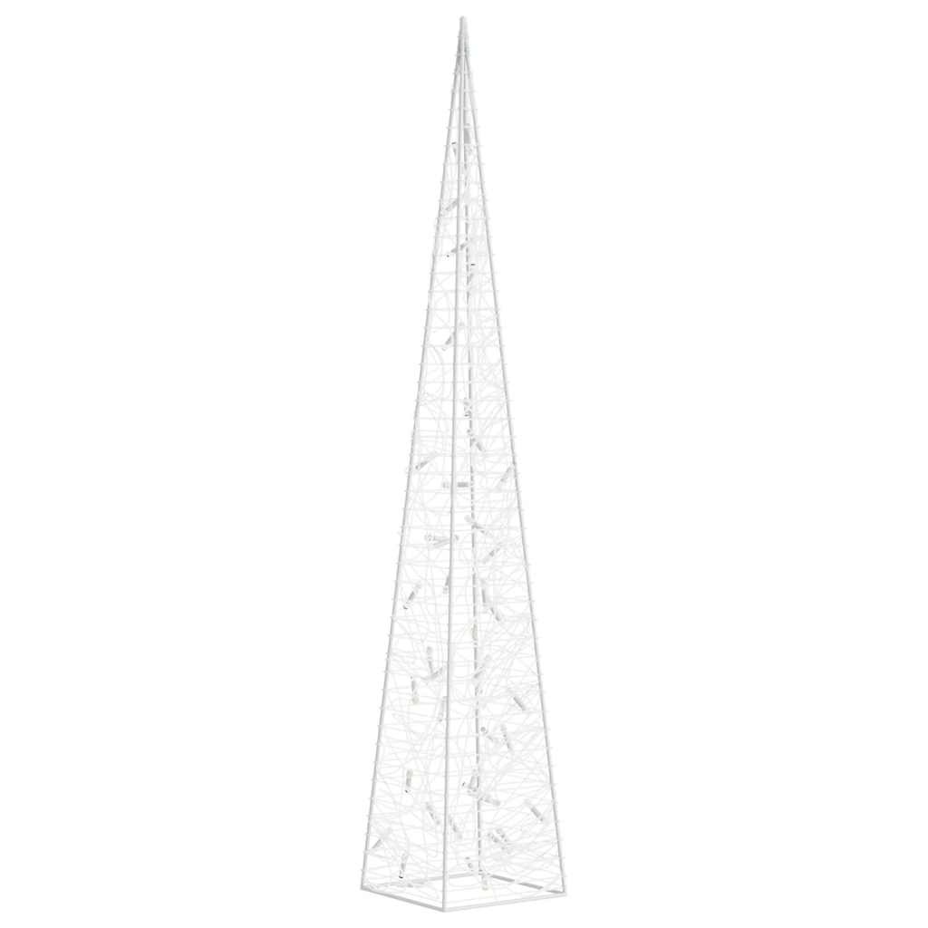 vidaXL Light Cone | Warm White | Acrylic | 90 cm tall | Decorative Inlays 3