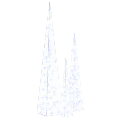vidaXL Light Cone Set | Blue | Acrylic | 60 cm, 90 cm, 120 cm 2