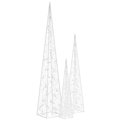vidaXL Light Cone Set | Blue | Acrylic | 60 cm, 90 cm, 120 cm 3