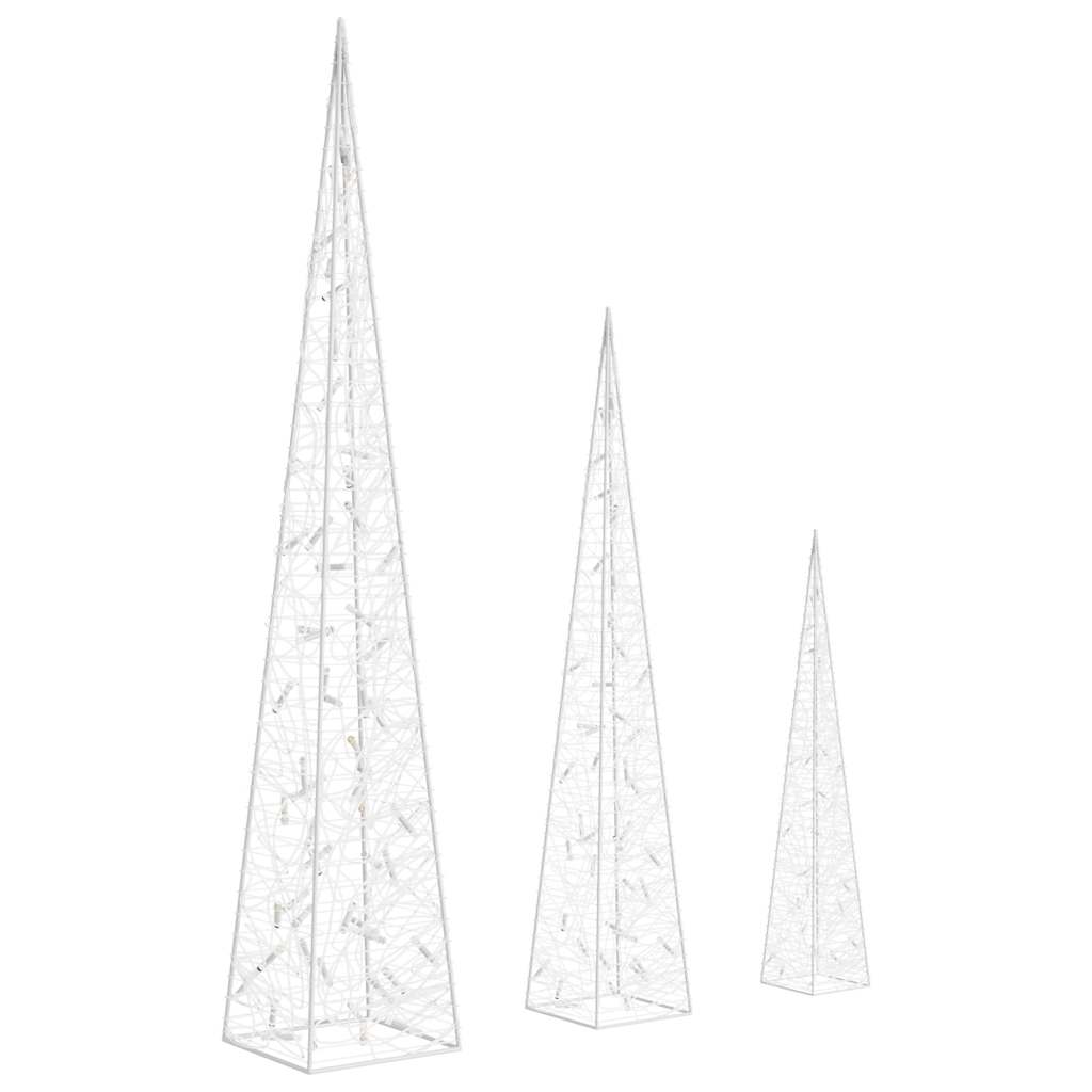 vidaXL Light Cone Set | Blue | Acrylic | 60 cm, 90 cm, 120 cm 5