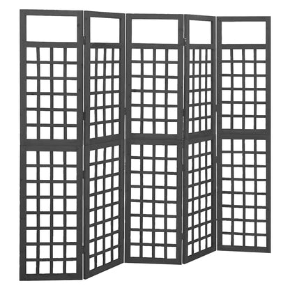 vidaXL 3-Panel Room Divider/Trellis Solid Fir Wood