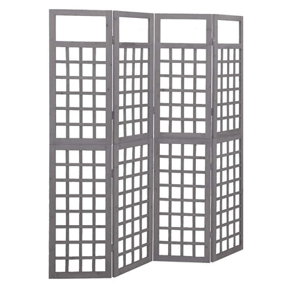 vidaXL 3-Panel Room Divider/Trellis Solid Fir Wood