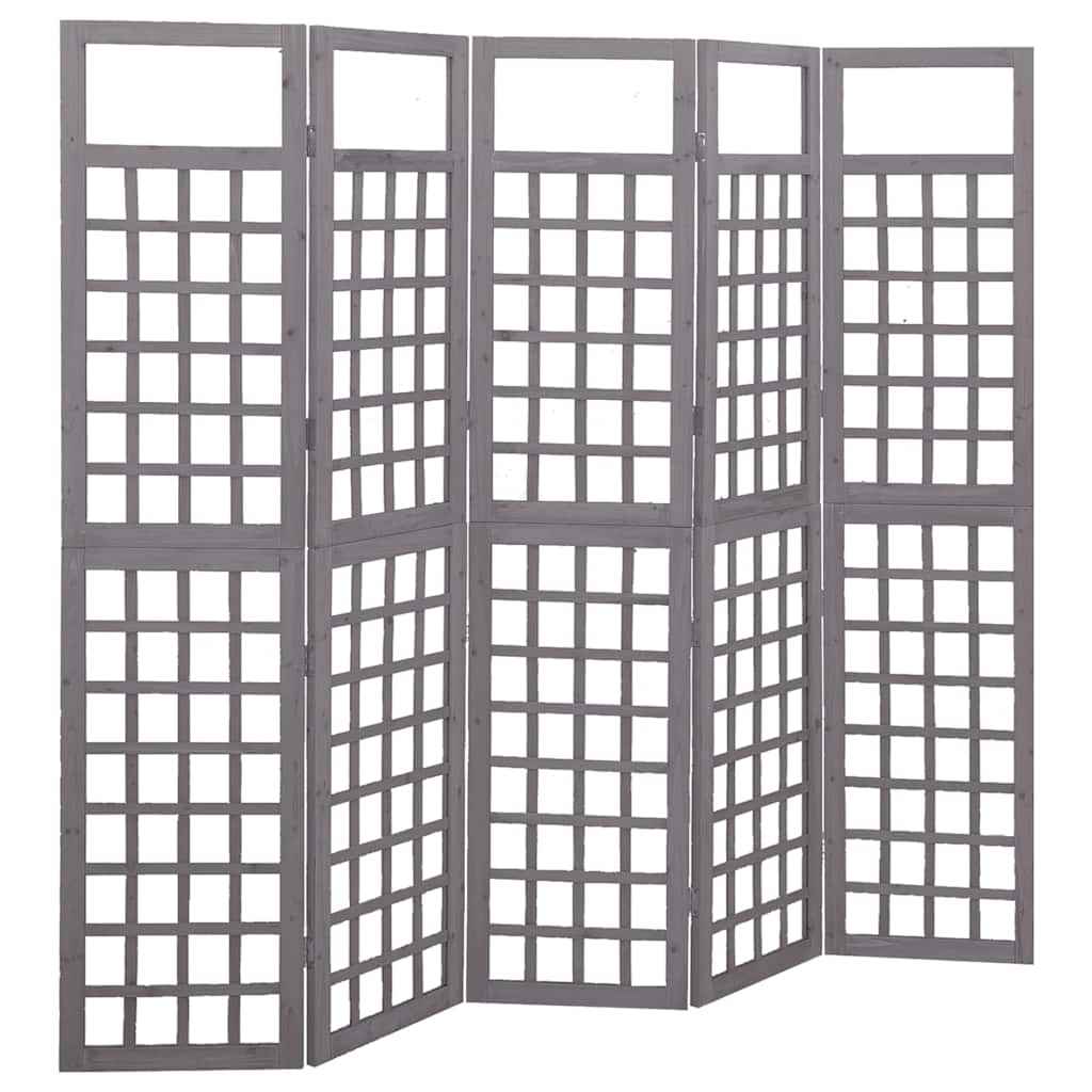 vidaXL 3-Panel Room Divider/Trellis Solid Fir Wood