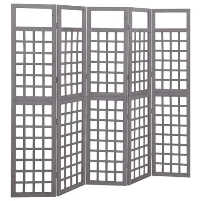 vidaXL 3-Panel Room Divider/Trellis Solid Fir Wood