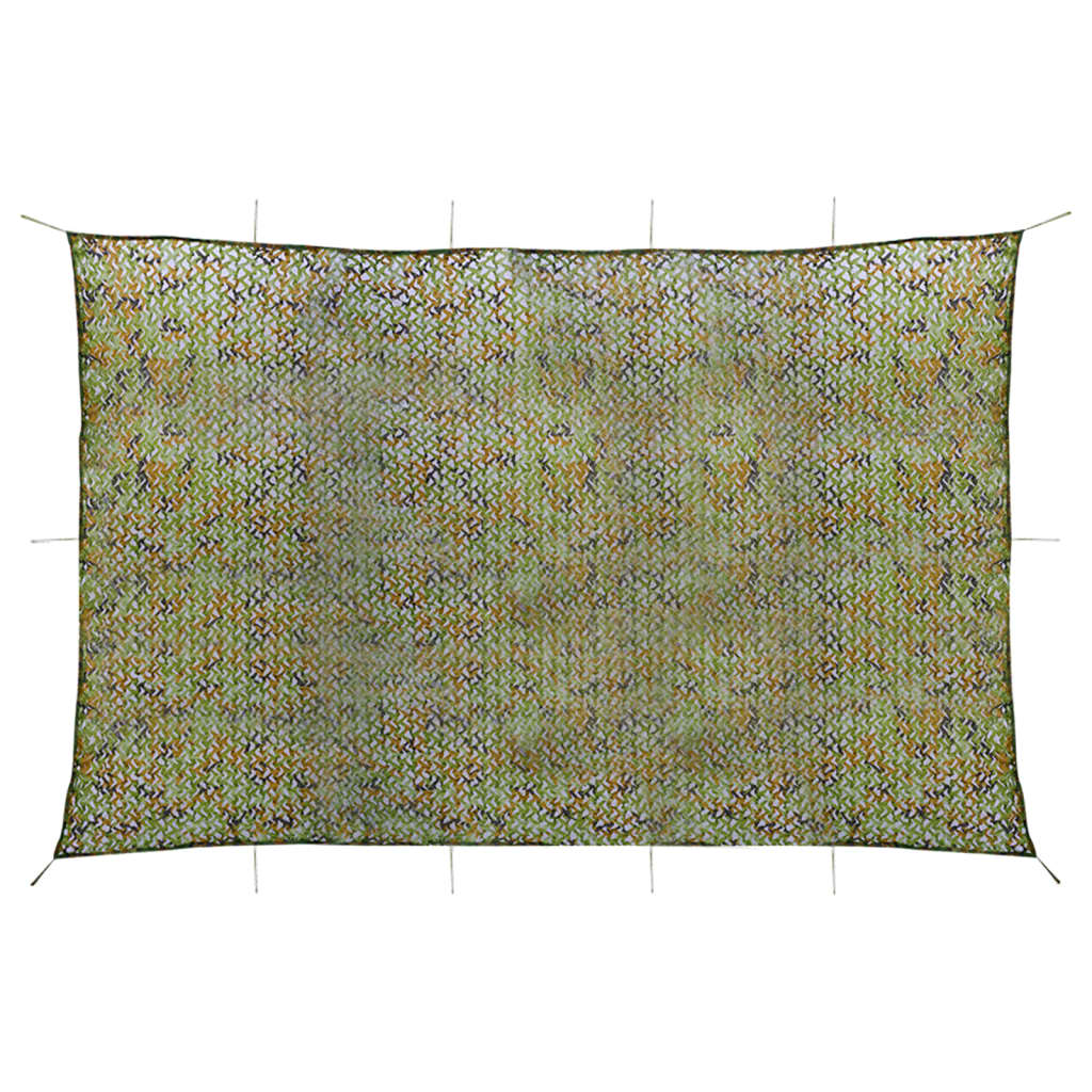 vidaXL Camouflage Net with Storage Bag 4x5 m Green 1