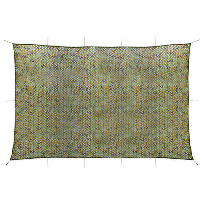 vidaXL Camouflage Net with Storage Bag 4x5 m Green 1