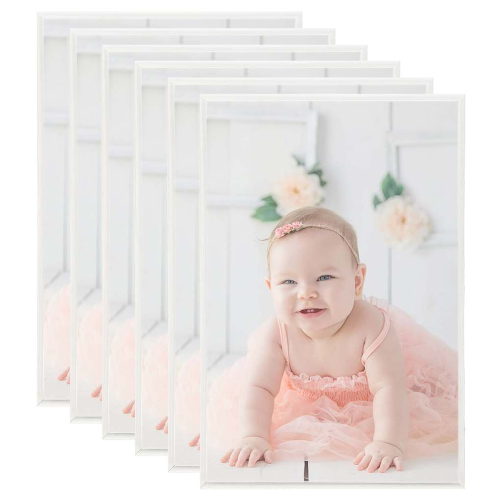 vidaXL Photo Frame | Set of 5 | Silver | MDF, PS, PVC | Large 1
