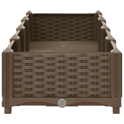 316514 vidaXL Raised Bed 160x40x23 cm Polypropylene 4