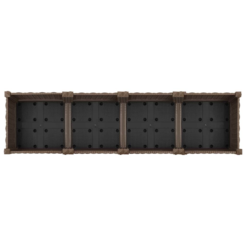 316514 vidaXL Raised Bed 160x40x23 cm Polypropylene 5