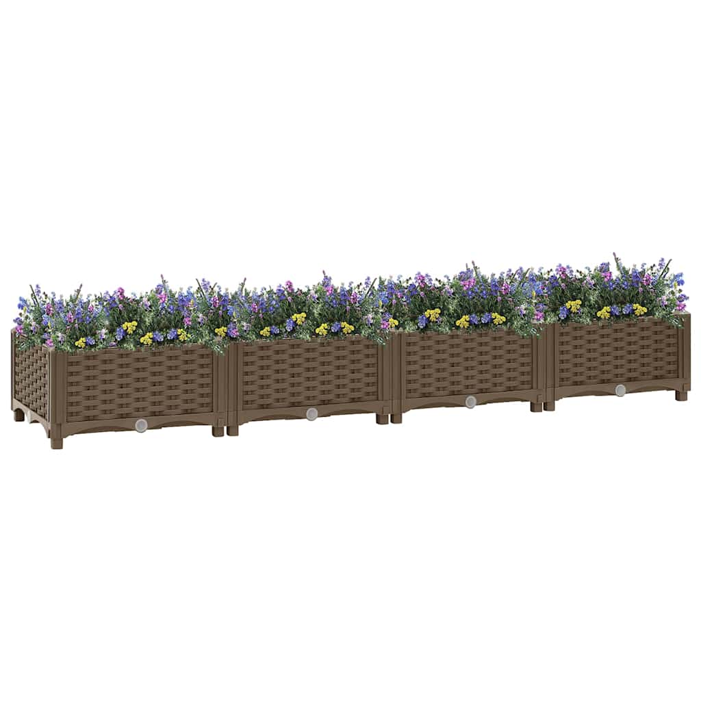316514 vidaXL Raised Bed 160x40x23 cm Polypropylene 1