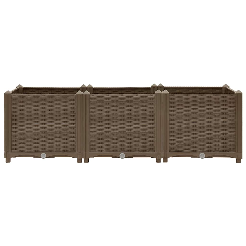 316517 vidaXL Raised Bed 120x40x38 cm Polypropylene 3