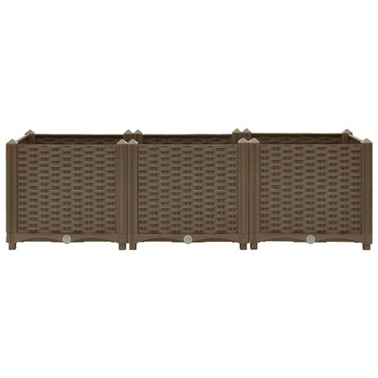 316517 vidaXL Raised Bed 120x40x38 cm Polypropylene 3