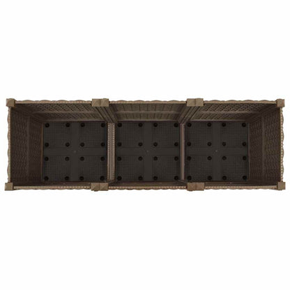 316517 vidaXL Raised Bed 120x40x38 cm Polypropylene 5