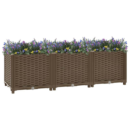 316517 vidaXL Raised Bed 120x40x38 cm Polypropylene 1