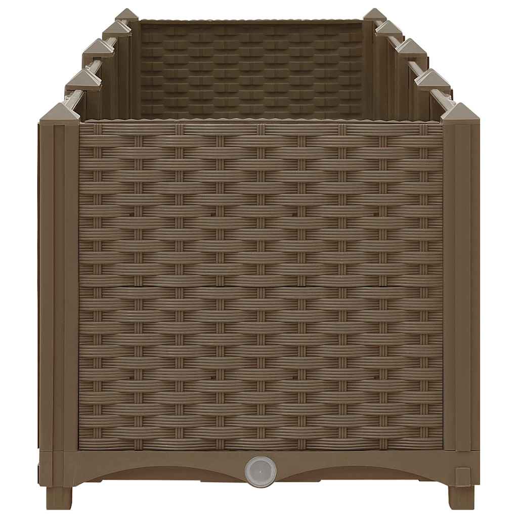 316518 vidaXL Raised Bed 160x40x38 cm Polypropylene 4