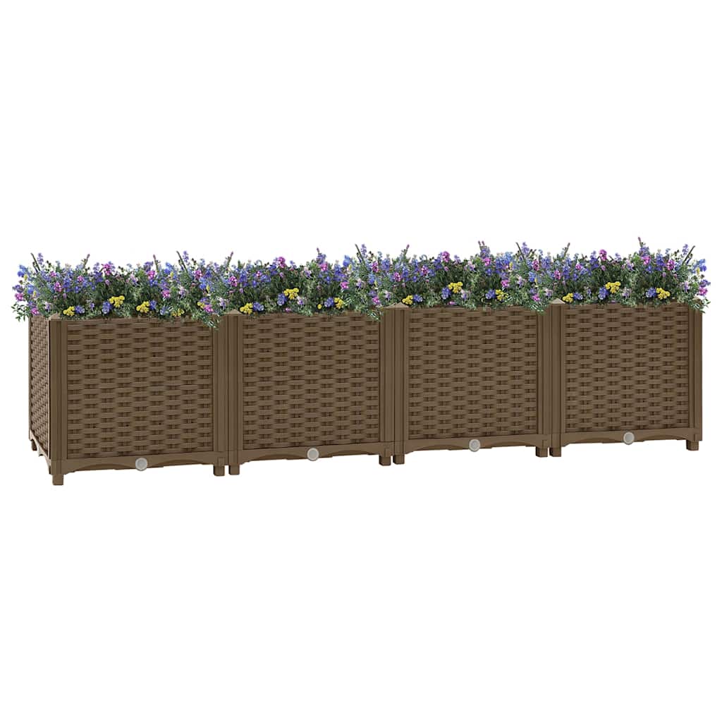 316518 vidaXL Raised Bed 160x40x38 cm Polypropylene 1
