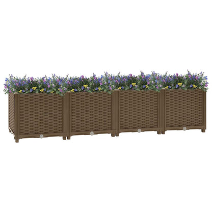 316518 vidaXL Raised Bed 160x40x38 cm Polypropylene 1