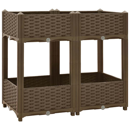 316520 vidaXL Raised Bed 80x40x71 cm Polypropylene 2