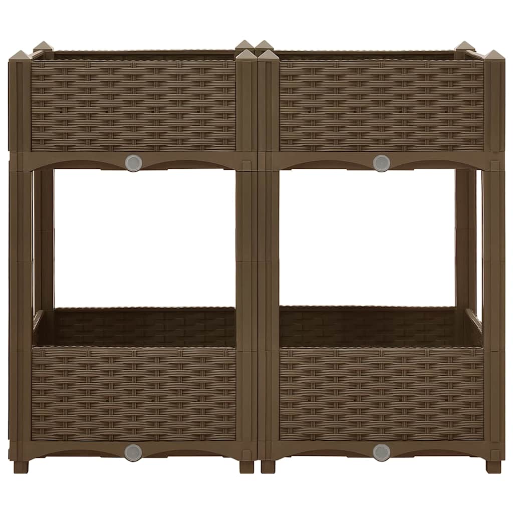 316520 vidaXL Raised Bed 80x40x71 cm Polypropylene 3
