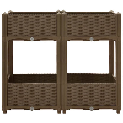 316520 vidaXL Raised Bed 80x40x71 cm Polypropylene 3
