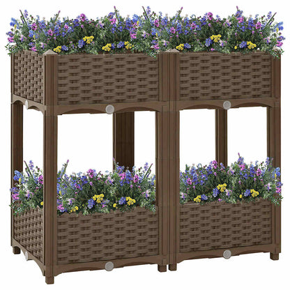 316520 vidaXL Raised Bed 80x40x71 cm Polypropylene 1