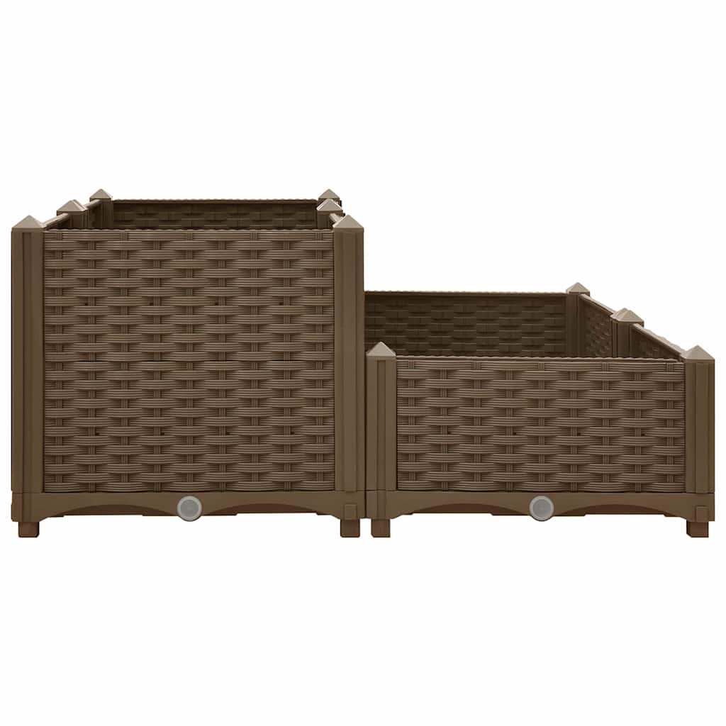 316523 vidaXL Raised Bed 80x80x38 cm Polypropylene 4