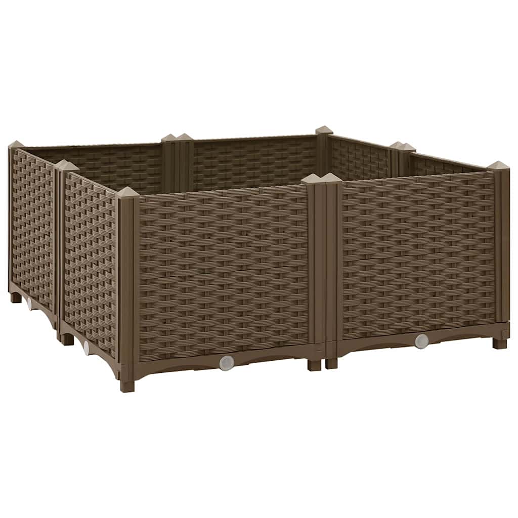 316525 vidaXL Raised Bed 80x80x38 cm Polypropylene 2