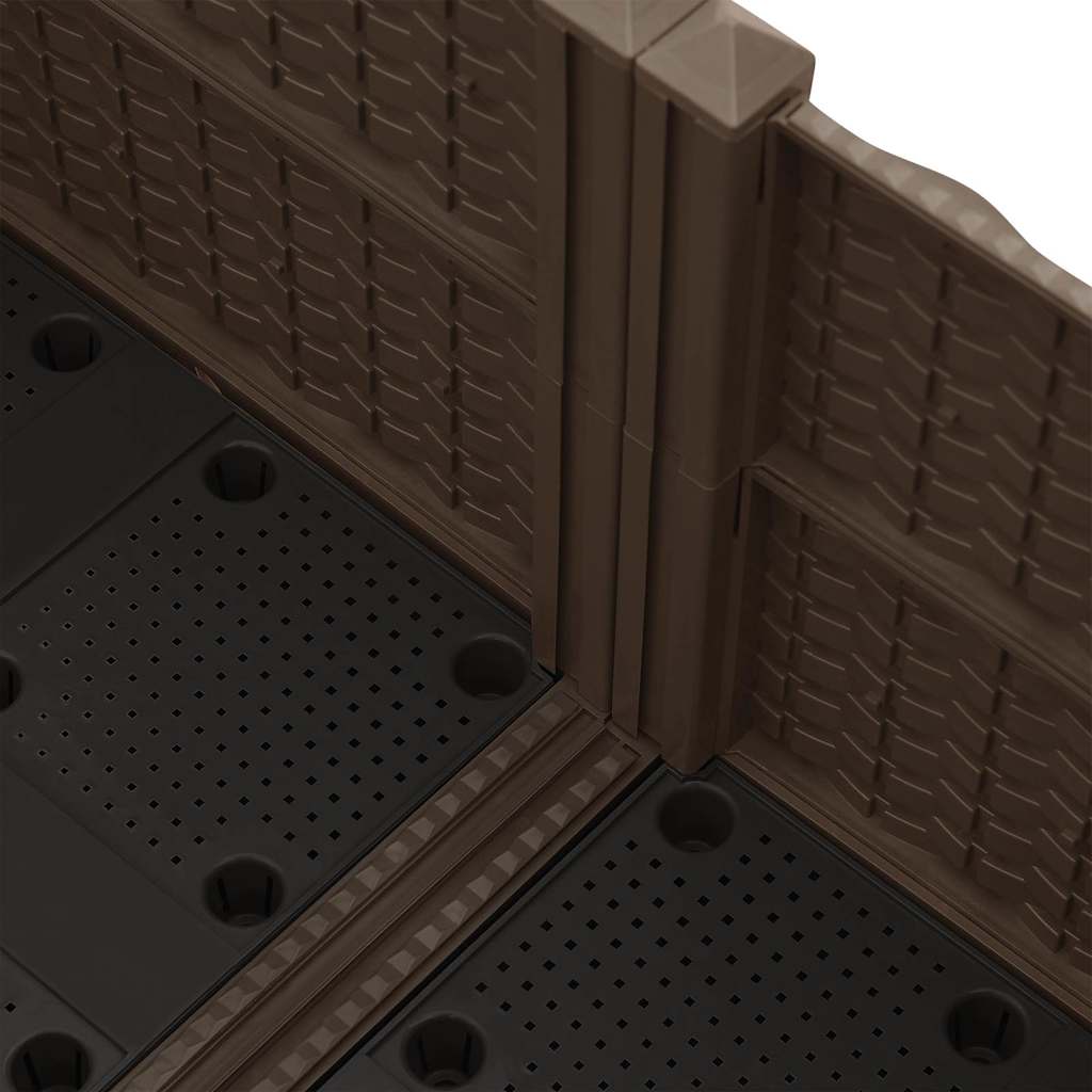 316525 vidaXL Raised Bed 80x80x38 cm Polypropylene 4