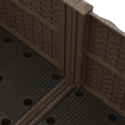 316525 vidaXL Raised Bed 80x80x38 cm Polypropylene 4