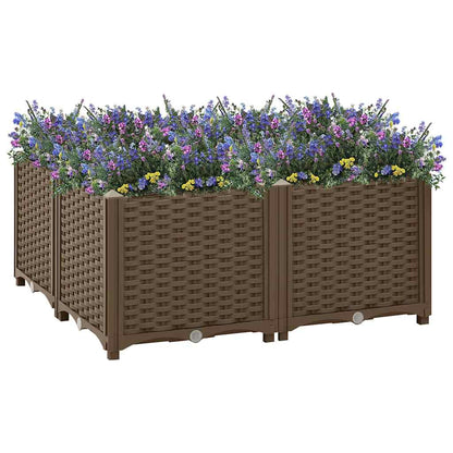 316525 vidaXL Raised Bed 80x80x38 cm Polypropylene 1