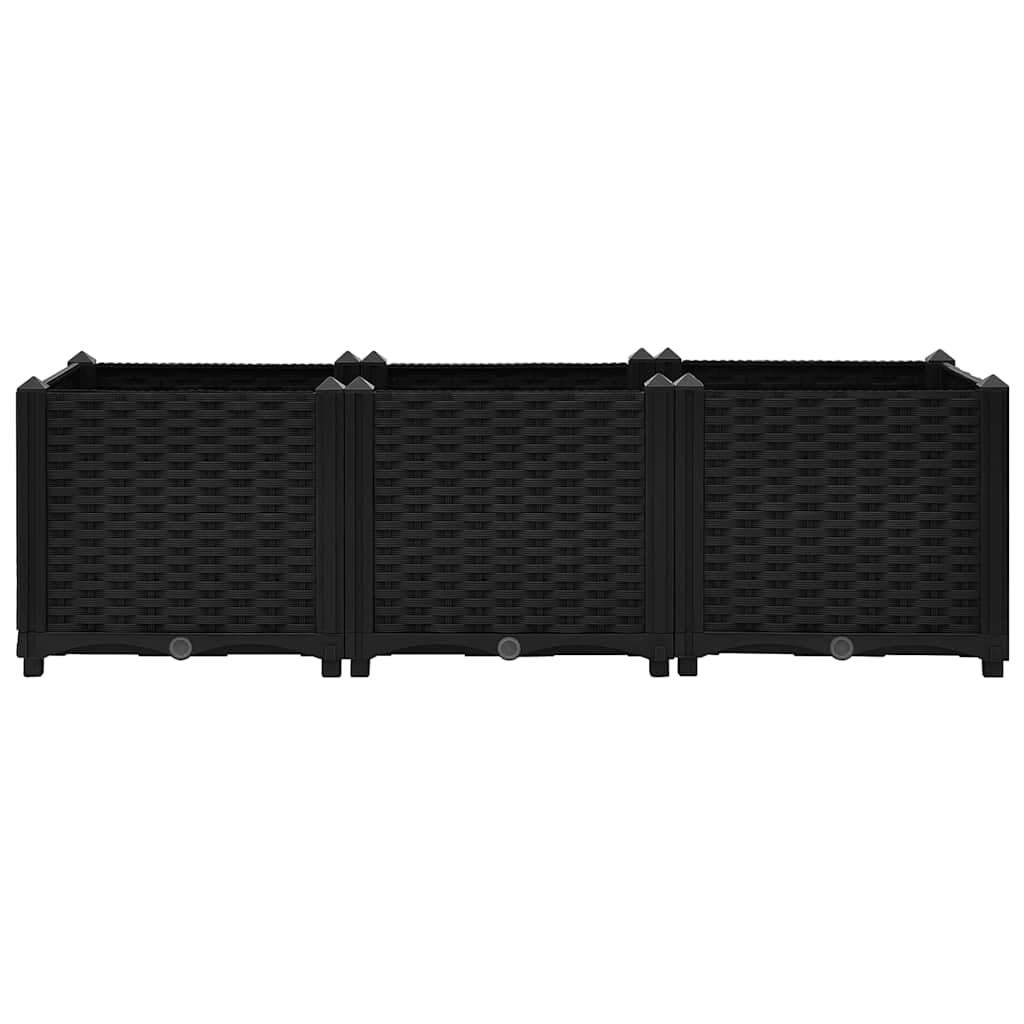 316532 vidaXL Raised Bed 120x40x38 cm Polypropylene 3