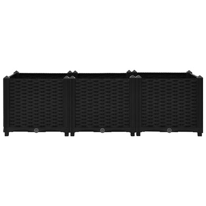 316532 vidaXL Raised Bed 120x40x38 cm Polypropylene 3