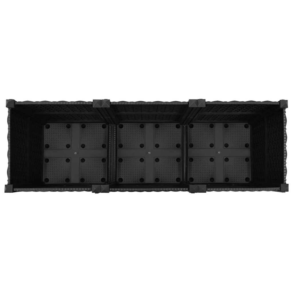 316532 vidaXL Raised Bed 120x40x38 cm Polypropylene 5