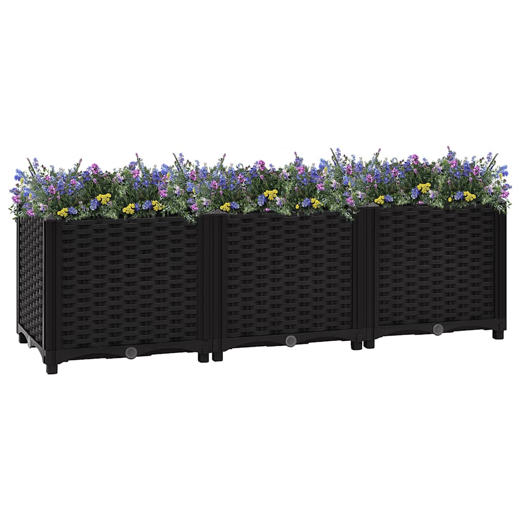 316532 vidaXL Raised Bed 120x40x38 cm Polypropylene 1