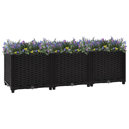 316532 vidaXL Raised Bed 120x40x38 cm Polypropylene 1
