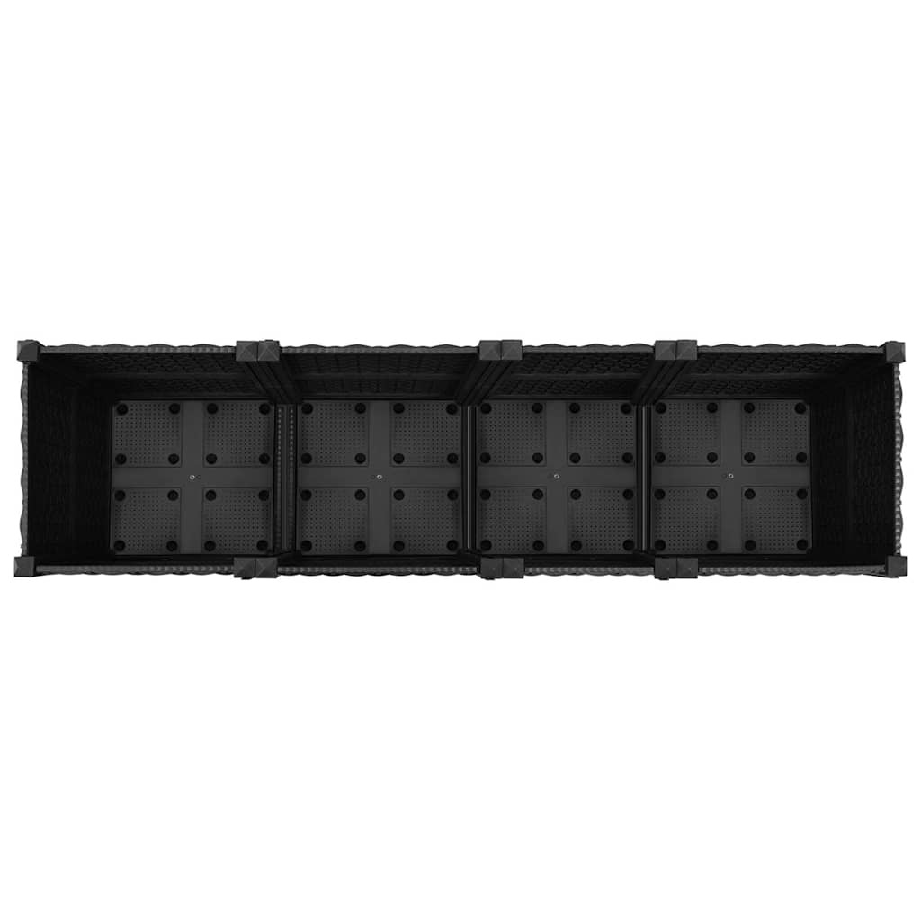 316533 vidaXL Raised Bed 160x40x38 cm Polypropylene 5