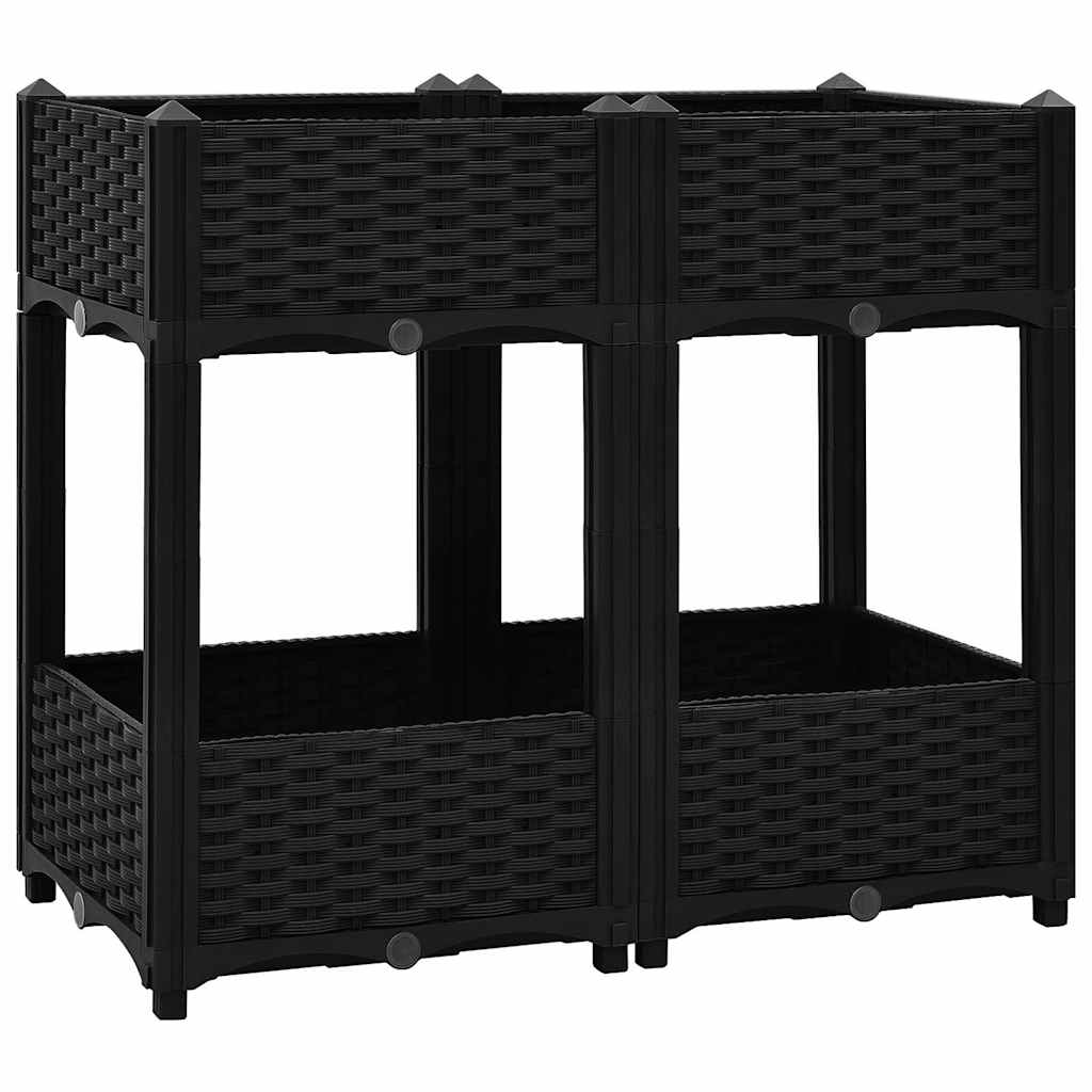 316535 vidaXL Raised Bed 80x40x71 cm Polypropylene 2