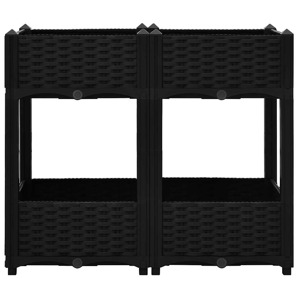 316535 vidaXL Raised Bed 80x40x71 cm Polypropylene 3
