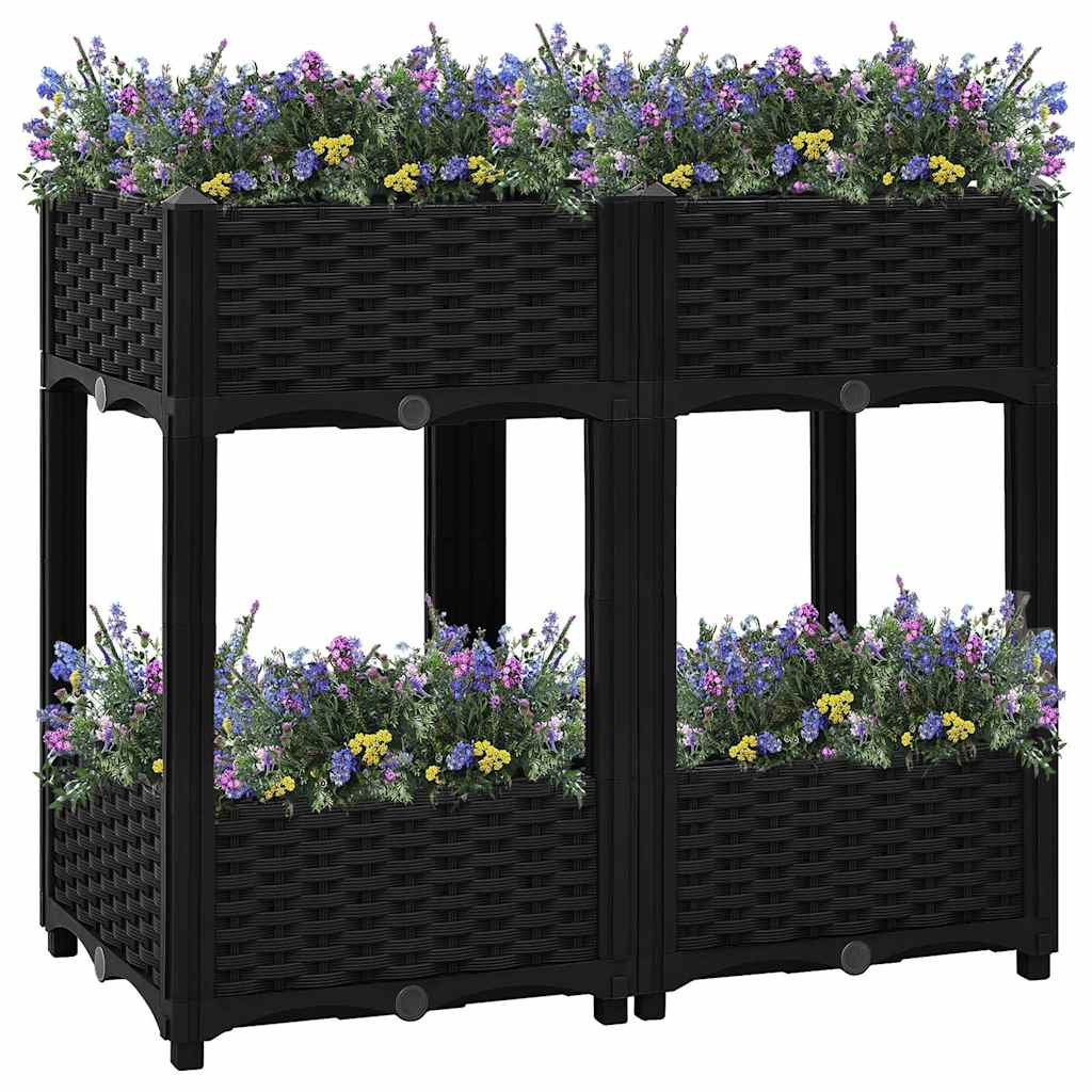 316535 vidaXL Raised Bed 80x40x71 cm Polypropylene 1