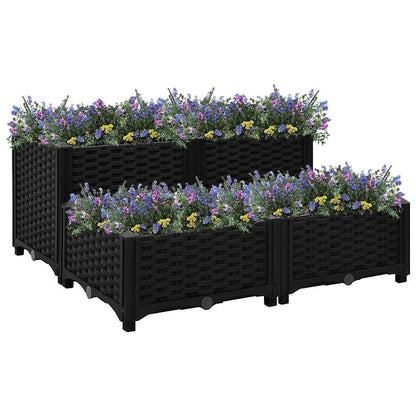 316538 vidaXL Raised Bed 80x80x38 cm Polypropylene 1