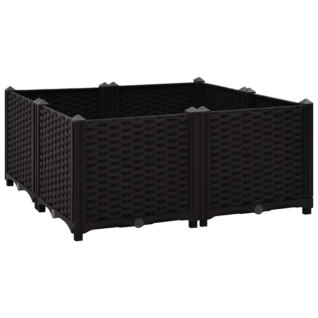 316540 vidaXL Raised Bed 80x80x38 cm Polypropylene 2