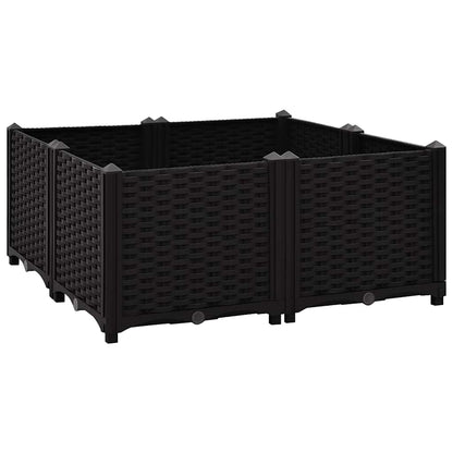 316540 vidaXL Raised Bed 80x80x38 cm Polypropylene 2