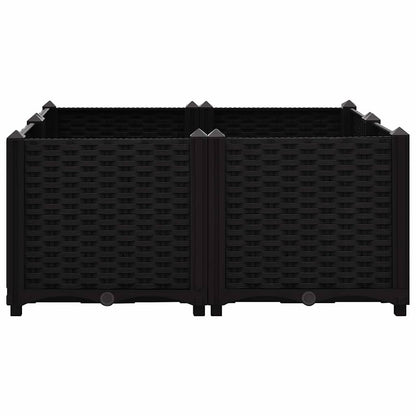 316540 vidaXL Raised Bed 80x80x38 cm Polypropylene 3