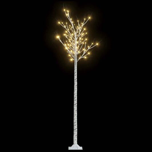 vidaXL Christmas Tree 220 LEDs 2,2 m Warm White Willow Indoor Outdoor 2