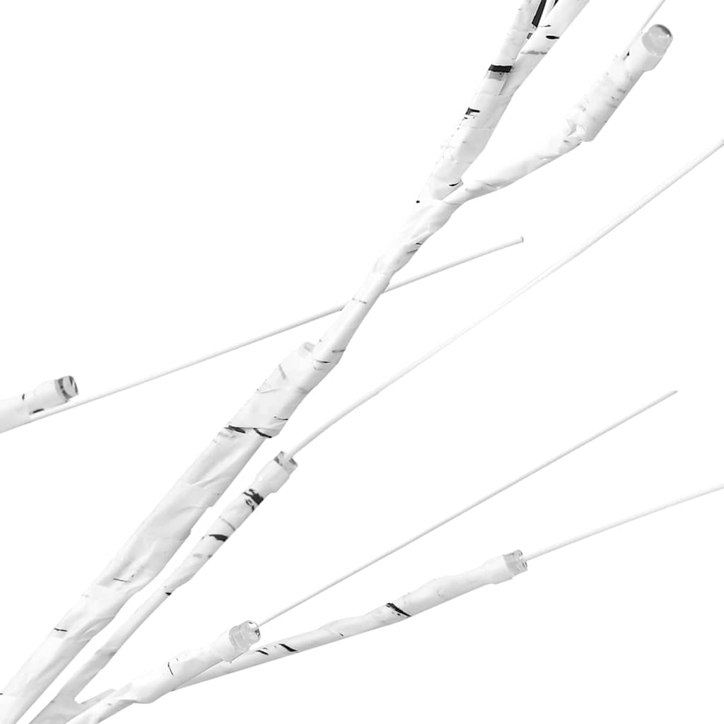 vidaXL Christmas Tree | White | Plastic | 2.2 metres tall | Christmas Tree 6