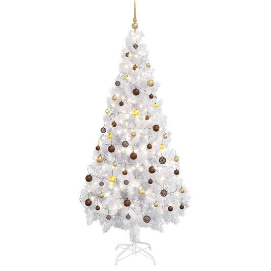 vidaXL Artificial Pre-lit Christmas Tree with Ball Set 180cm 620 Branches 2
