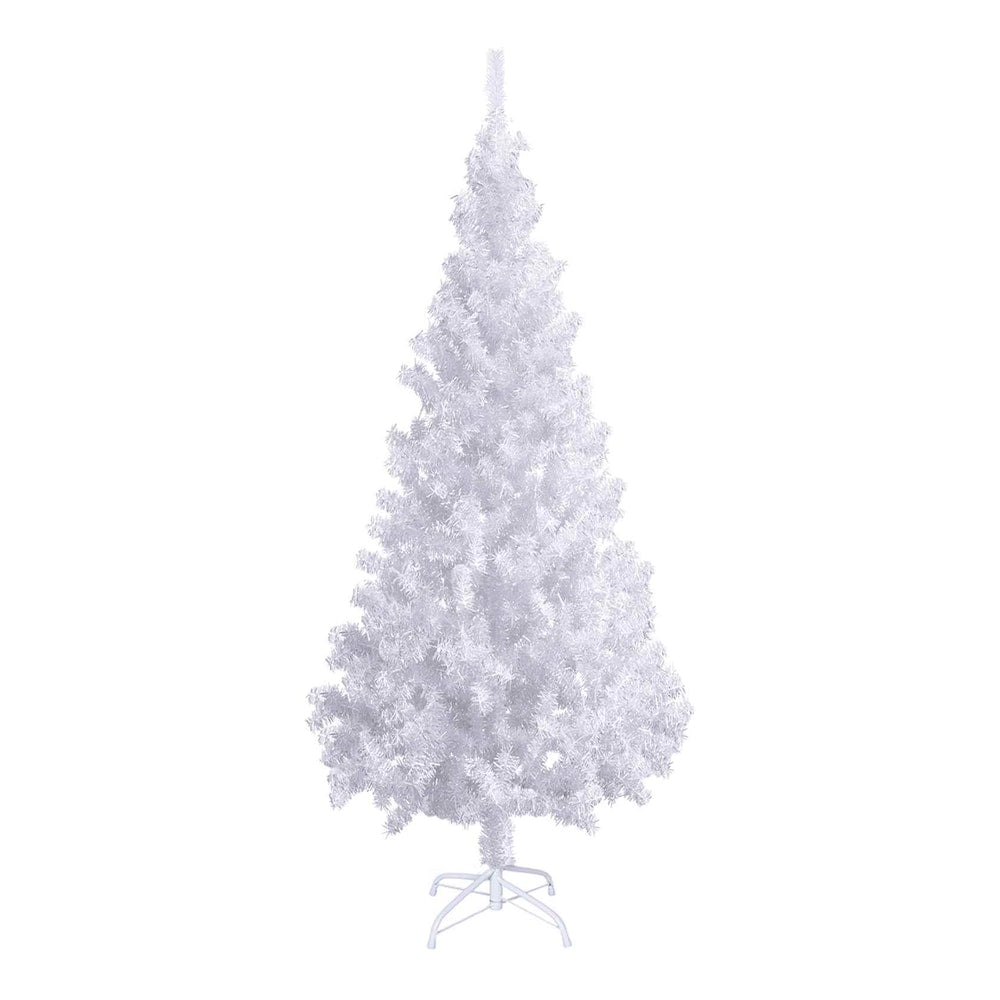 Artificial Pre-lit Christmas Tree Ball Set 620 Branches 180 cm White with 300 LEDs&gold/bronze balls